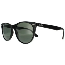 Ray-Ban Polarised^Sunglasses Wayfarer II RB2185 901/58 Black G-15 Green Polarize