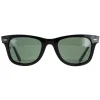 Ray-Ban Ray-Ban|Rectangle^Sunglasses Wayfarer 2140 901 Black Green G-15 Medium 50mm