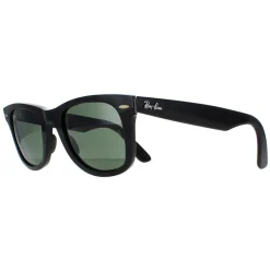 Ray-Ban Ray-Ban|Rectangle^Sunglasses Wayfarer 2140 901 Black Green G-15 Medium 50mm