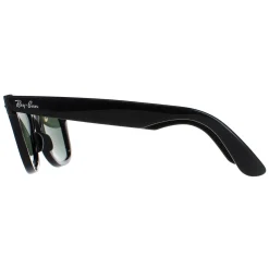 Ray-Ban Ray-Ban|Rectangle^Sunglasses Wayfarer 2140 901 Black Green G-15 Medium 50mm