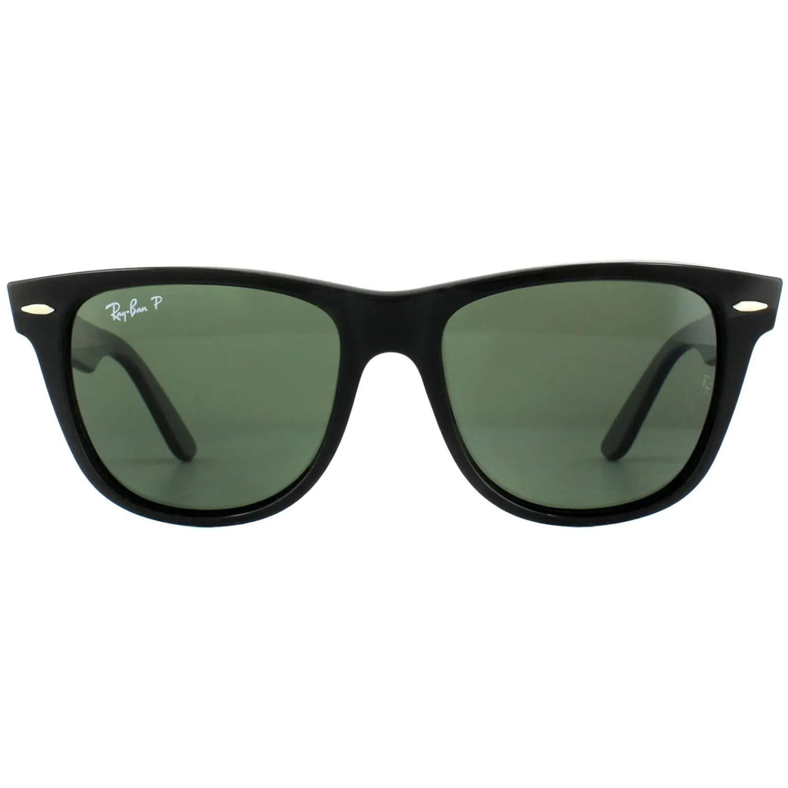 Ray-Ban Polarised|Ray-Ban^Sunglasses Wayfarer 2140 901/58 Black Green G-15 Polarized Med