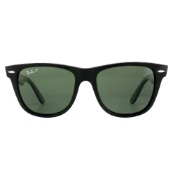 Ray-Ban Polarised|Ray-Ban^Sunglasses Wayfarer 2140 901/58 Black Green G-15 Polarized Lar