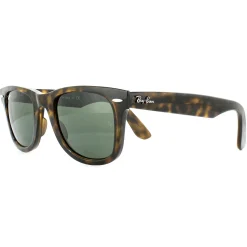 Ray-Ban Rectangle^Sunglasses Wayfarer Ease RB4340 710 Tortoise Green G-15
