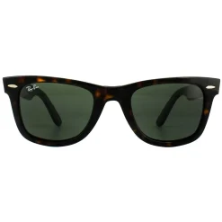 Ray-Ban Ray-Ban|Rectangle^Sunglasses Wayfarer 2140 902 Tortoise Green G-15 Medium 50mm