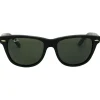 Ray-Ban Ray-Ban|Rectangle^Sunglasses Wayfarer 2140 901 Black Green G-15 Large 54mm