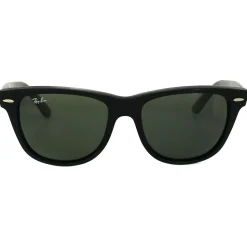 Ray-Ban Ray-Ban|Rectangle^Sunglasses Wayfarer 2140 901 Black Green G-15 Large 54mm