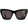 Saint Laurent Saint Laurent|Cat-Eye^Sunglasses SL 214 KATE 001 Black Grey