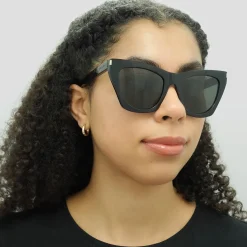 Saint Laurent Saint Laurent|Cat-Eye^Sunglasses SL 214 KATE 001 Black Grey