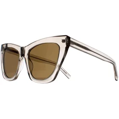Saint Laurent Saint Laurent|Cat-Eye^Sunglasses SL214 Kate 032 Transparent Beige Brown