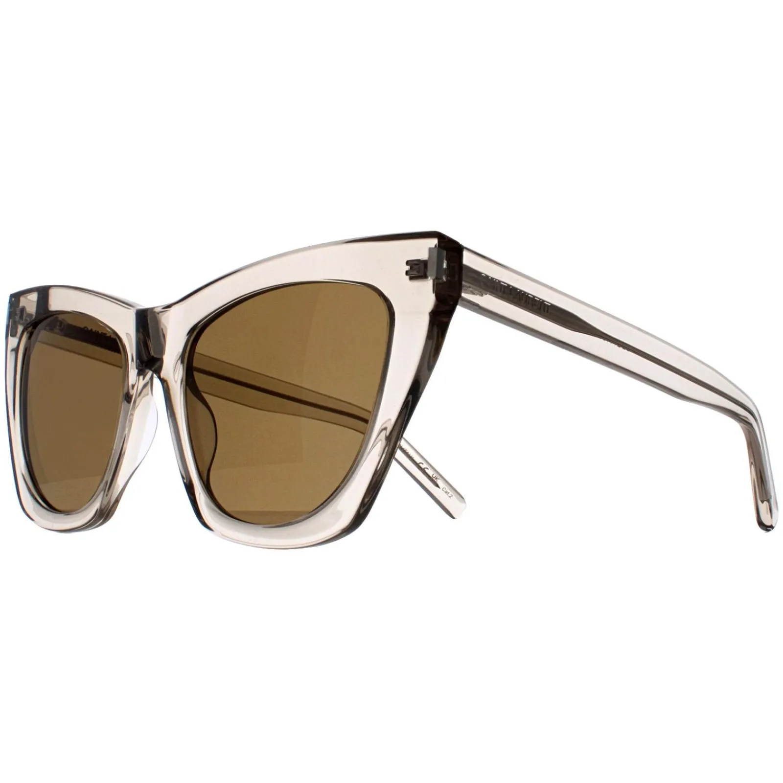 Saint Laurent Saint Laurent|Cat-Eye^Sunglasses SL214 Kate 032 Transparent Beige Brown