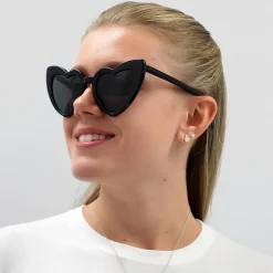 Saint Laurent Saint Laurent|Cat-Eye^Sunglasses SL 181 LOU LOU 001 Black Grey