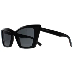 Saint Laurent Saint Laurent|Cat-Eye^Sunglasses SL657 001 Black Grey