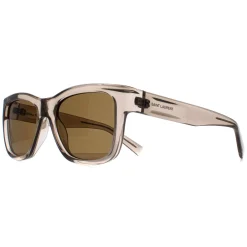 Saint Laurent Square|Saint Laurent^Sunglasses SL674 005 Transparent Beige Brown