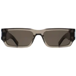 Saint Laurent Rectangle^Sunglasses SL660 003 Transparent Brown Grey