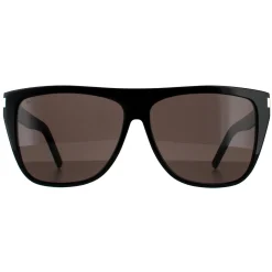 Saint Laurent Square|Saint Laurent^Sunglasses SL 1 SLIM 001 Black Grey Smoke
