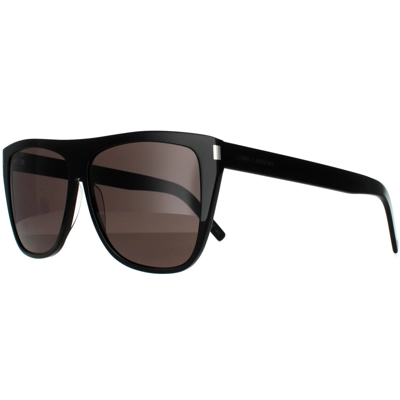 Saint Laurent Square|Saint Laurent^Sunglasses SL 1 SLIM 001 Black Grey Smoke