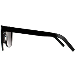 Saint Laurent Square|Saint Laurent^Sunglasses SL 1 SLIM 001 Black Grey Smoke