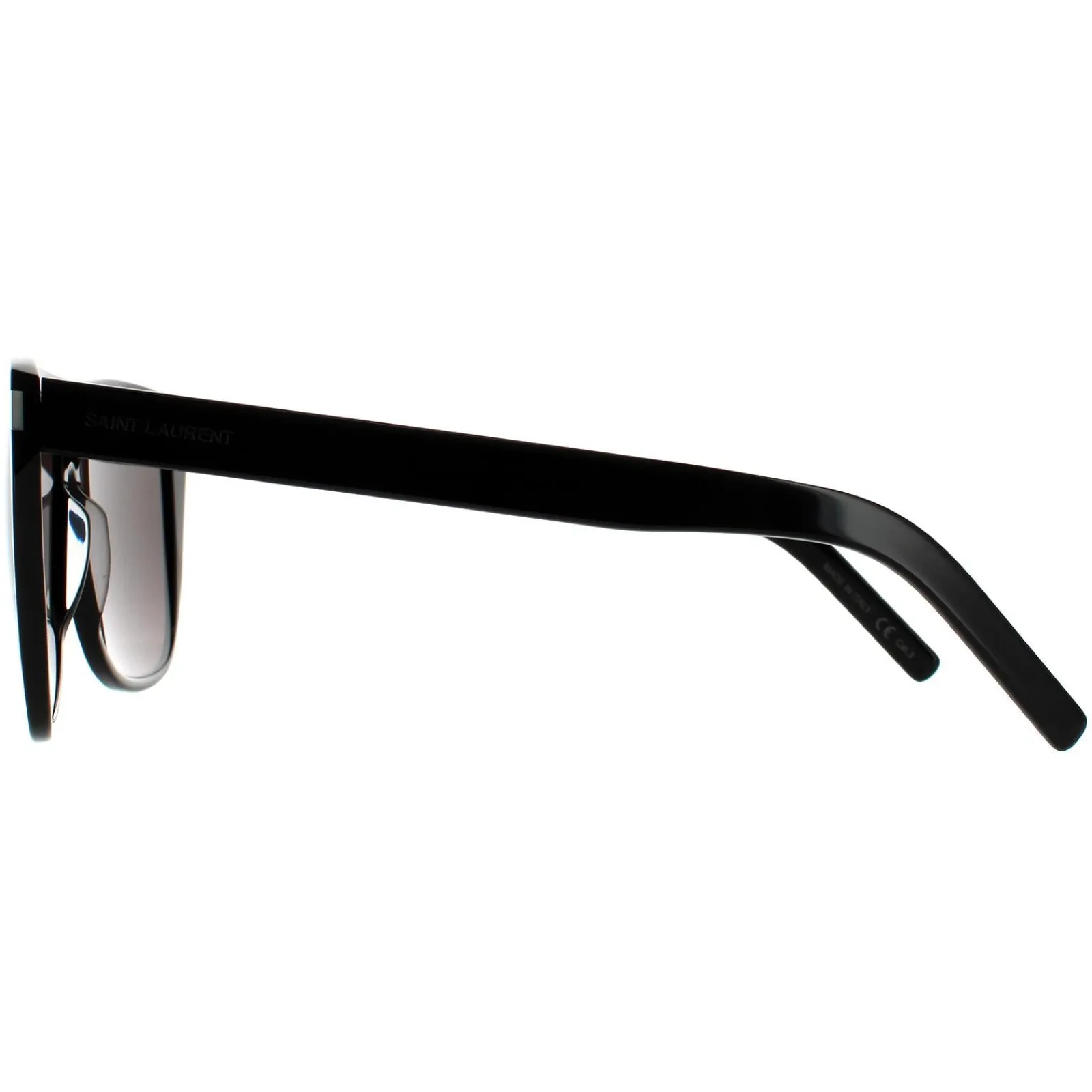 Saint Laurent Square|Saint Laurent^Sunglasses SL 1 SLIM 001 Black Grey Smoke