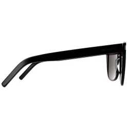 Saint Laurent Square|Saint Laurent^Sunglasses SL 1 SLIM 001 Black Grey Smoke