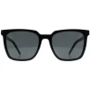 Saint Laurent Square|Saint Laurent^Sunglasses SL M146 001 Shiny Black Dark Grey
