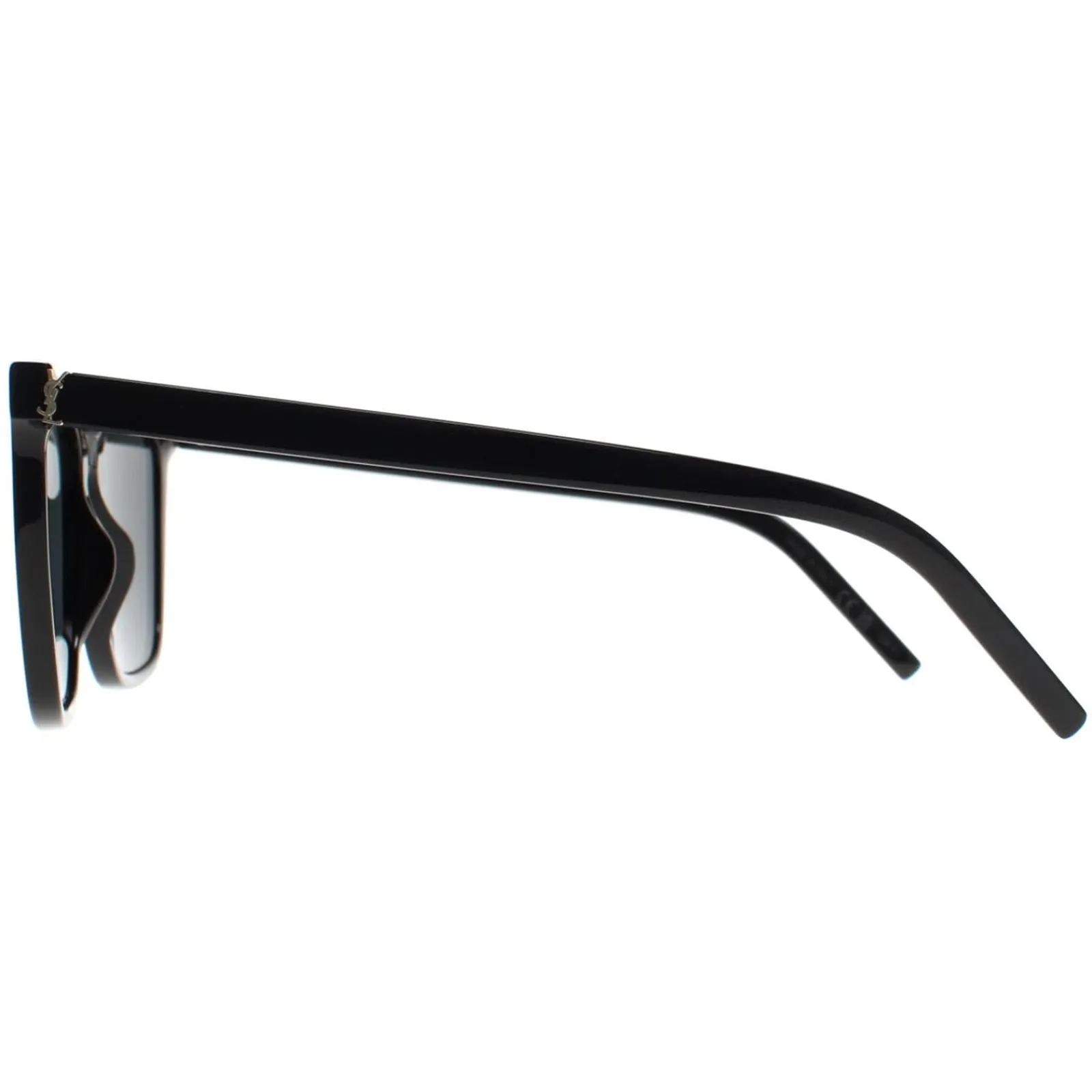 Saint Laurent Square|Saint Laurent^Sunglasses SL M146 001 Shiny Black Dark Grey