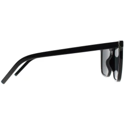 Saint Laurent Square|Saint Laurent^Sunglasses SL M146 001 Shiny Black Dark Grey