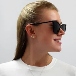 Saint Laurent Saint Laurent|Cat-Eye^Sunglasses SL 384 001 Black Grey