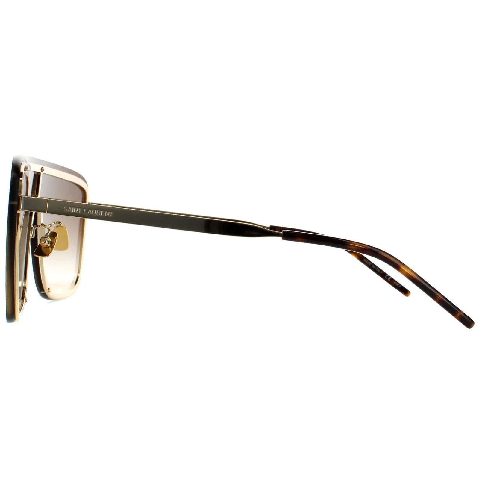 Saint Laurent Saint Laurent|Shield^Sunglasses SL 364 MASK 006 Gold Brown Gradient