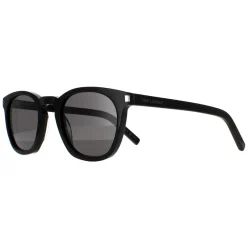 Saint Laurent Saint Laurent|Round^Sunglasses SL28 002 Black Smoke