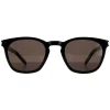 Saint Laurent Square|Saint Laurent^Sunglasses SL 28 SLIM 001 Black Grey