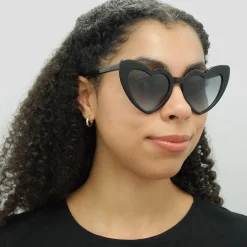 Saint Laurent Saint Laurent|Cat-Eye^Sunglasses SL 181 LOU LOU 008 Black Blue Gradient