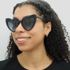 Saint Laurent Saint Laurent|Cat-Eye^Sunglasses SL 181 LOU LOU 008 Black Blue Gradient