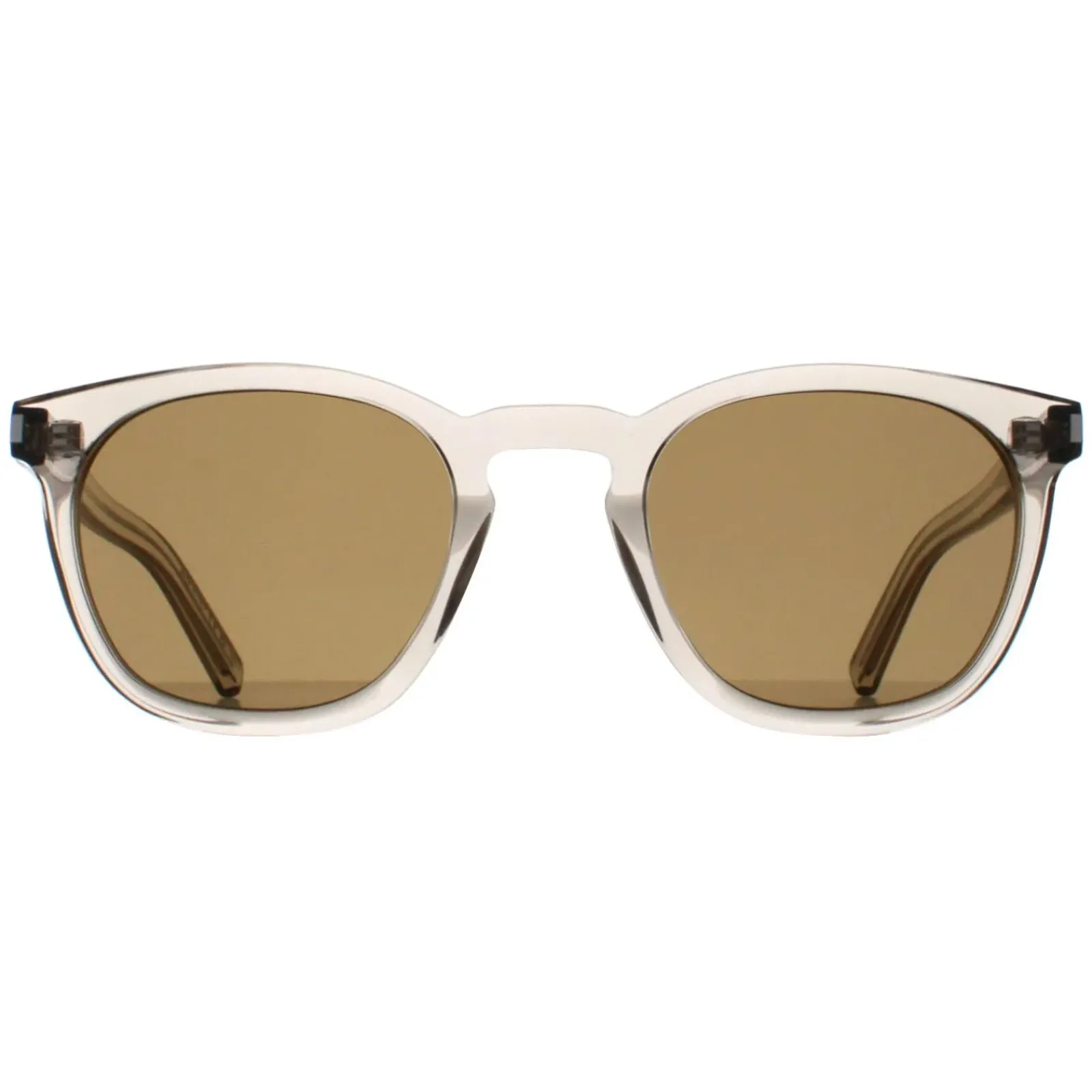 Saint Laurent Saint Laurent|Round^Sunglasses SL28 047 Transparent Beige Brown