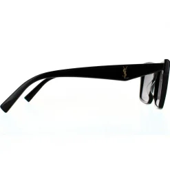 Saint Laurent Saint Laurent|Rectangle^Sunglasses SL M104 001 Shiny Black Grey Gradient