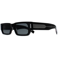 Saint Laurent Rectangle^Sunglasses SL660 001 Black Grey