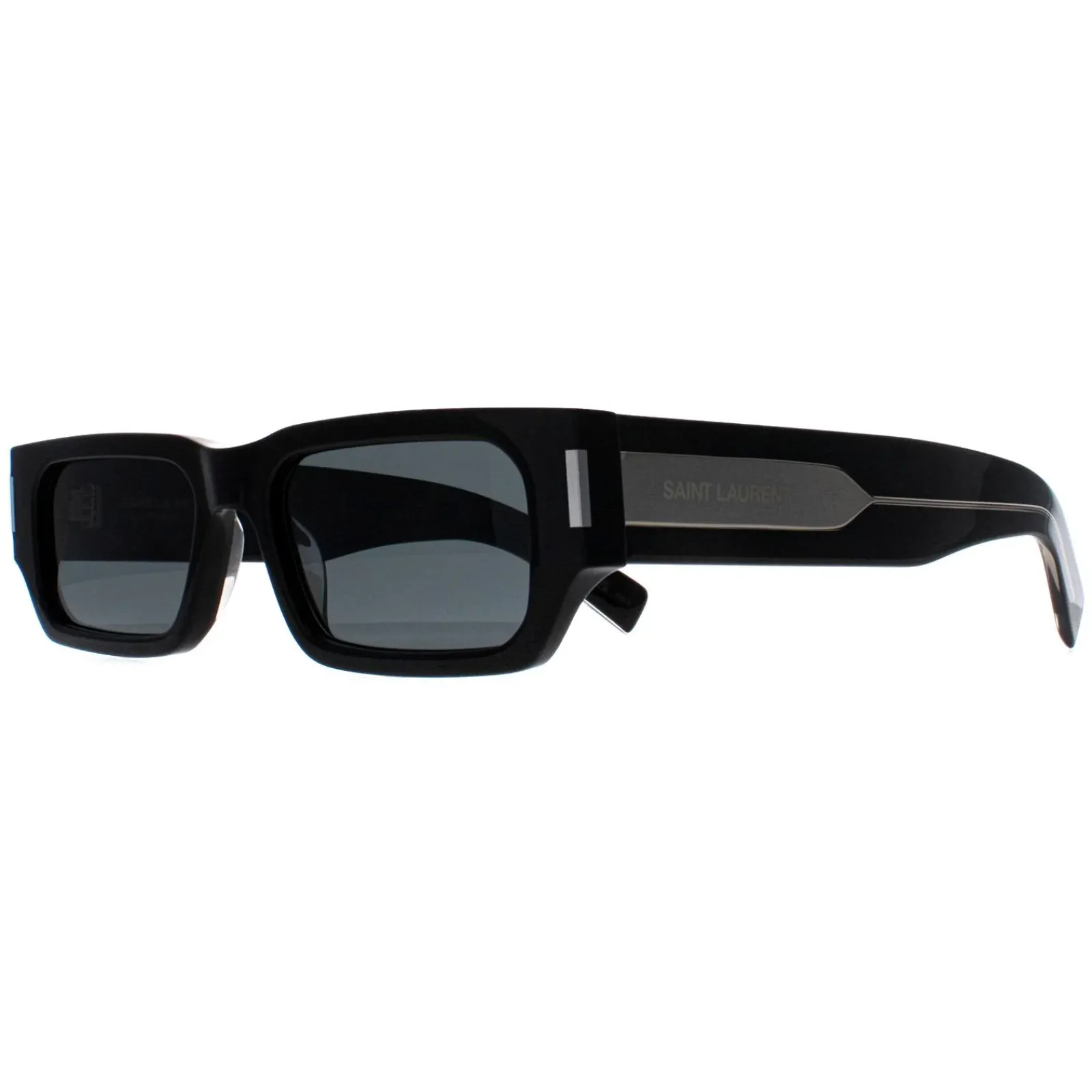 Saint Laurent Rectangle^Sunglasses SL660 001 Black Grey