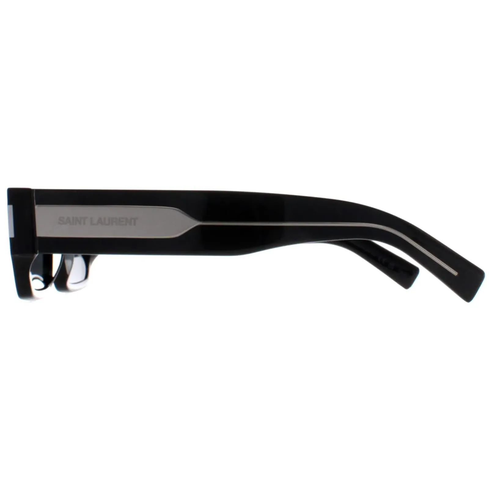 Saint Laurent Rectangle^Sunglasses SL660 001 Black Grey
