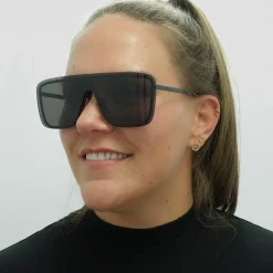 Saint Laurent Shield|Saint Laurent^Sunglasses SL364 MASK 002 Black Dark Grey