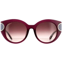 Salvatore Ferragamo Cat-Eye^Sunglasses SF840SA 500 Violet Brown Wine Gradient