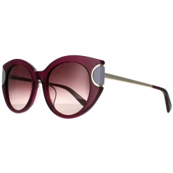 Salvatore Ferragamo Cat-Eye^Sunglasses SF840SA 500 Violet Brown Wine Gradient