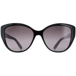 Salvatore Ferragamo Cat-Eye^Sunglasses SF912S 001 Black with Flower Print Grey