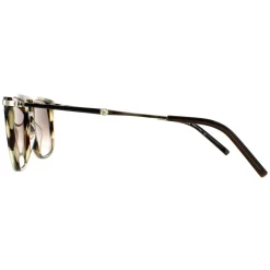Salvatore Ferragamo Square^Sunglasses SF966S 319 Striped Khaki Brown Gradient