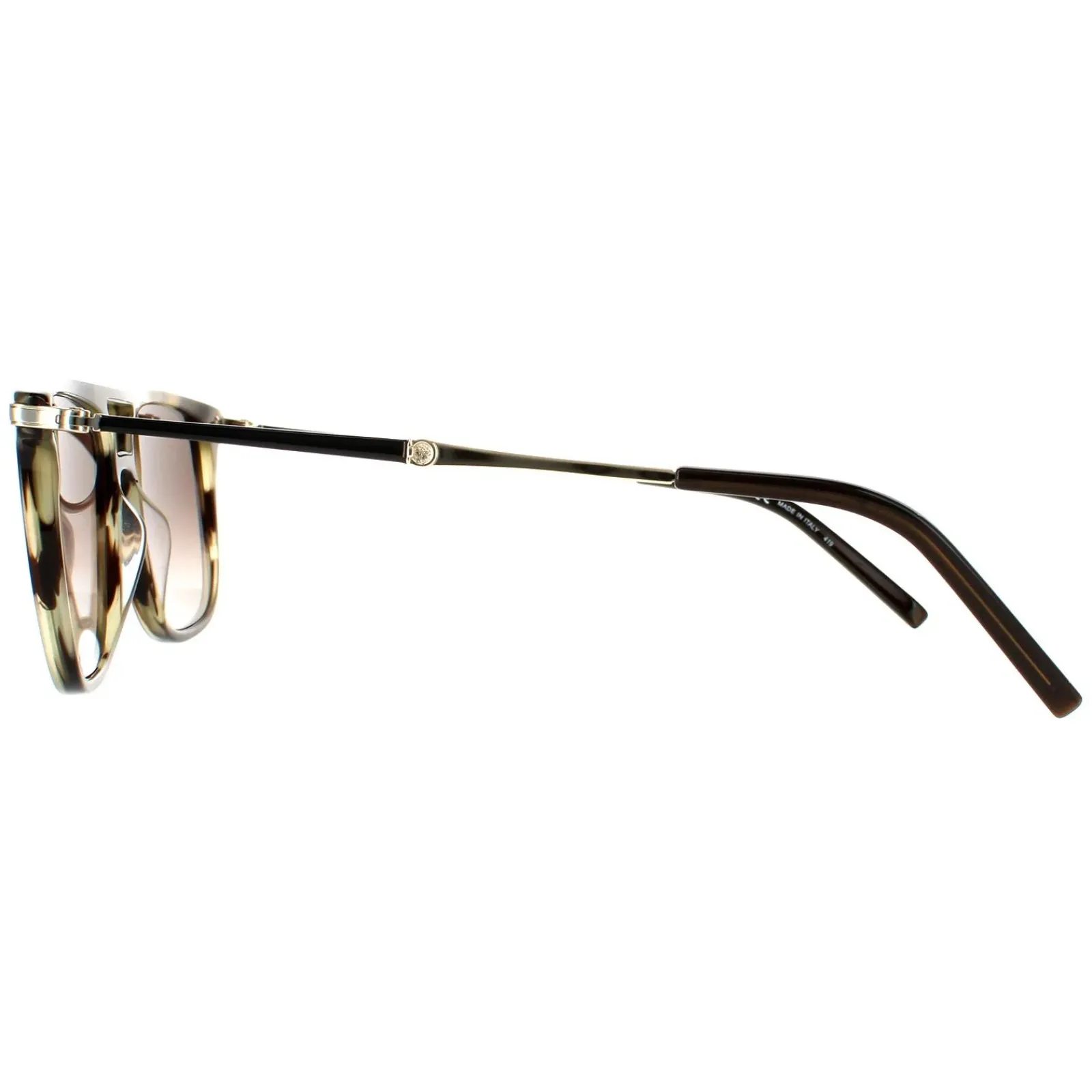 Salvatore Ferragamo Square^Sunglasses SF966S 319 Striped Khaki Brown Gradient