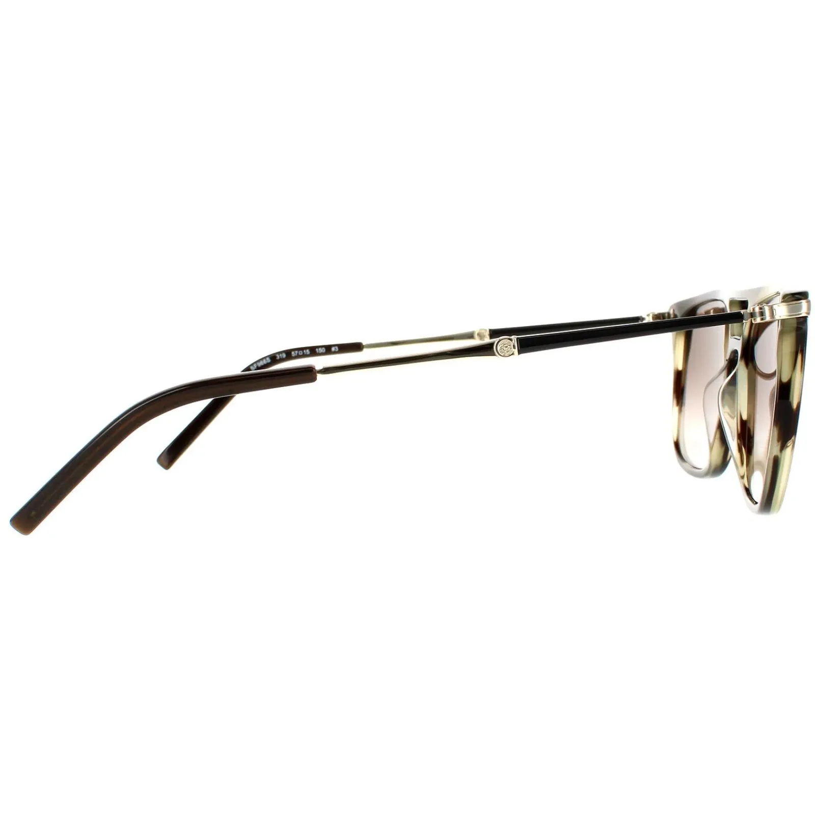 Salvatore Ferragamo Square^Sunglasses SF966S 319 Striped Khaki Brown Gradient