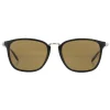 Salvatore Ferragamo Square^Sunglasses SF910S 001 Black Brown