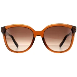 Salvatore Ferragamo Square^Sunglasses SF977S 210 Crystal Brown Brown Gradient