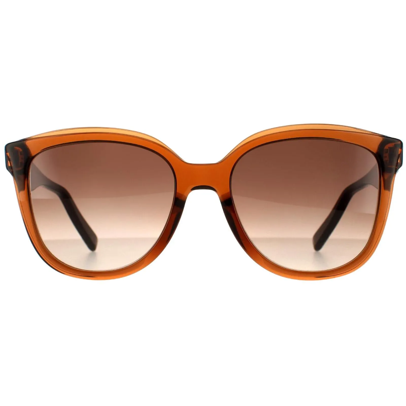 Salvatore Ferragamo Square^Sunglasses SF977S 210 Crystal Brown Brown Gradient