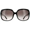 Salvatore Ferragamo Rectangle^Sunglasses SF739SA 001 Black Grey Gradient