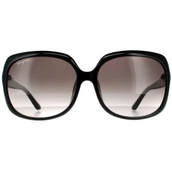 Salvatore Ferragamo Rectangle^Sunglasses SF739SA 001 Black Grey Gradient