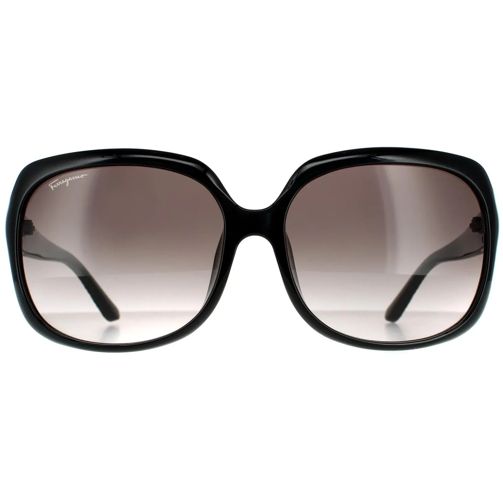 Salvatore Ferragamo Rectangle^Sunglasses SF739SA 001 Black Grey Gradient